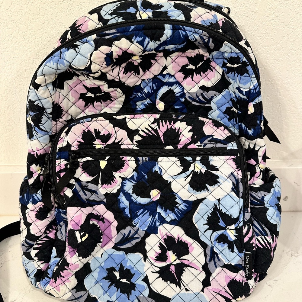 Floral Quilted Backpack